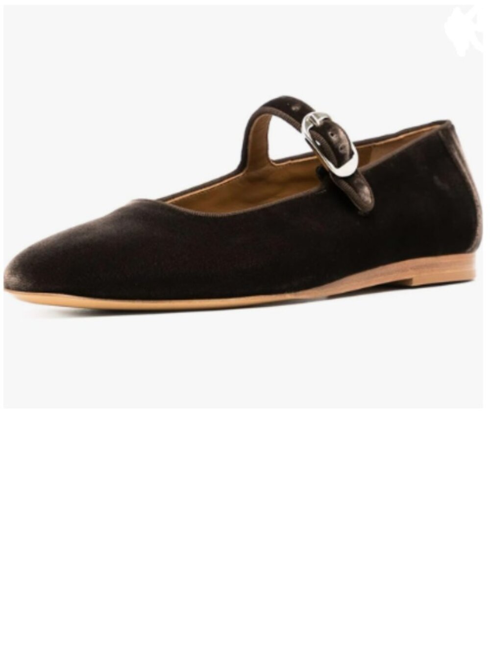 Pazzion Chocolate Round Toe Mary Janes Comfortable Strap Buckled Ballet Flats